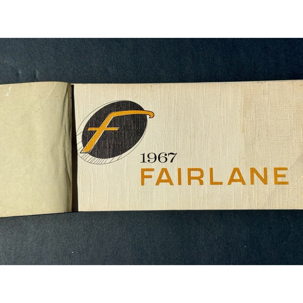 Lot of 2 1967 FORD Fairlane Original Owner’s Guidebook Manual & Safety Guide